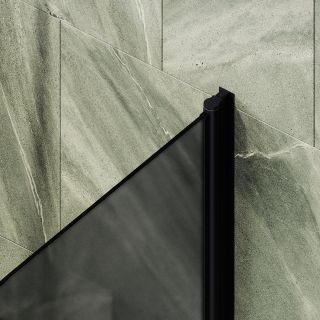 Шторка на ванну MaybahGlass MGV-792-6 80см чёрный